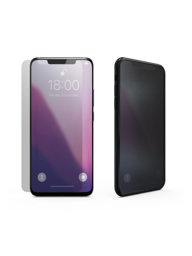Стъклен протектор MBX 5D Full Privacy с цяло лепило, За Samsung Galaxy S26 FE, Черен