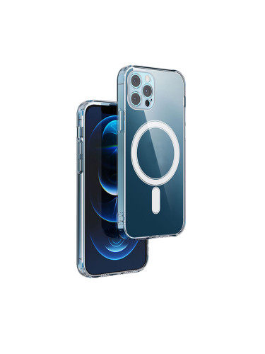 Кейс MBX Anti Shock 1,5 mm Mag case с отвори за камерите, За iPhone 16 Pro (6.3), Прозрачен