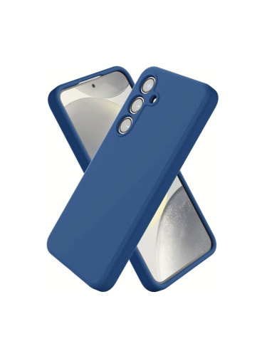 Силиконов кейс iPaky матиран, За Samsung Galaxy S26 FE, Тъмносин