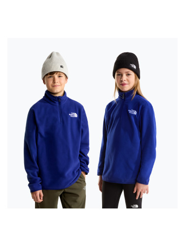 Детски поларен суитшърт The North Face Teen Glacier 1/4 Zip bold blue