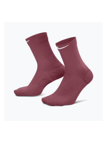 Чорапи Nike Run Midweight Crew pink smoke/pink rise/white