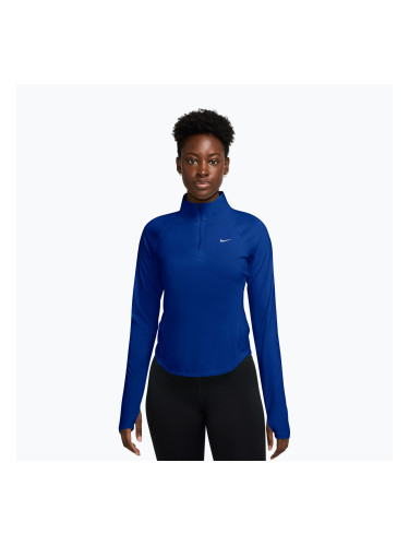 Дамска блуза за бягане с дълъг ръкав Nike Tempo Swoosh Run Dri-Fit 1/4-Zip old royal/pink rise
