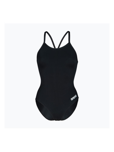 Дамски цял костюм за плуване Arena Team Light Drop Solid black/white