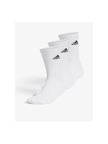 ADIDAS 3 Packs Cushioned Crew White