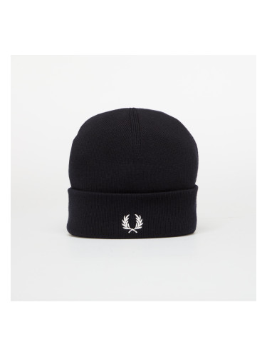 Шапка FRED PERRY Classic Merino Wool Beanie Navy/ Snow White Universal