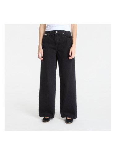 Дънки Calvin Klein The Wide Leg Worn Black 25
