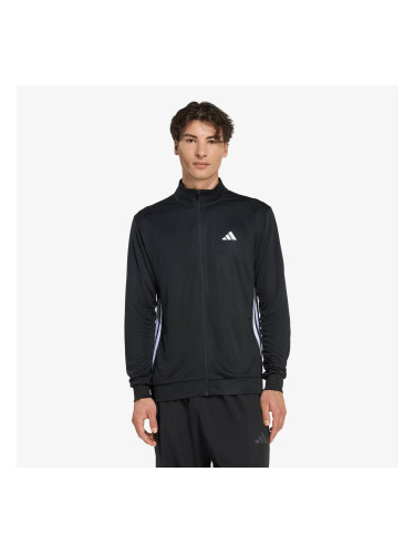Суитшърт adidas Workout Essentials All-set 3-stripes Knit Track Top Black/ White S