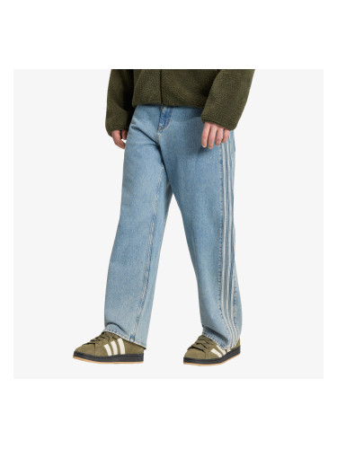 Дънки adidas Firebird Adicolor Denim Jeans MID-RISE Straight Leg Worn Blue Denim 38