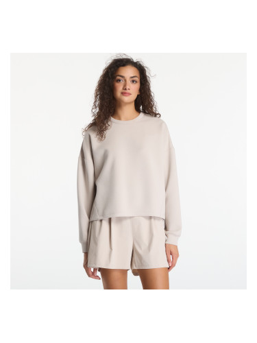 Суитшърт Nike 24.7 ImpossiblySoft Women's Dri-FIT Oversized Crew-Neck Top Cream Ii/ Cream Ii/ College Grey S