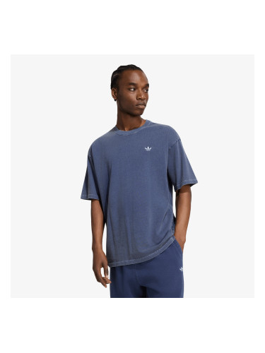 Тениска adidas Trefoil Essentials Washed Loose Dropped Shoulder T-Shirt Dark Blue S