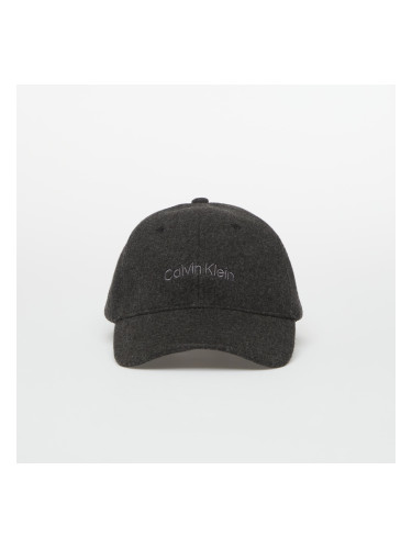 Шапка Calvin Klein Embroidered Titlecase Logo Felt Black Heather OS