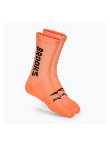 Чорапи за бягане Brooks Ghost Crew orange