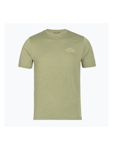 Мъжка тениска Patagonia Cap Cool Daily Shirt - Cloud Crag gumtree green - light gumtree green x-dye