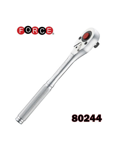 Тресчотка 1/2", 24 зъба, 245 мм, Cr-V, FORCE 80244