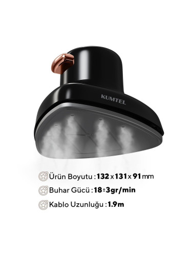 Мини уред за гладене на пара kumtel hmgs-04