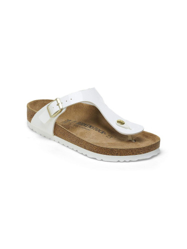 Birkenstock Gizeh Birko-Flor Patent Narrow Fit Patent White Жени - Сандали Birkenstock - Бял - 1005300-3.5 - Size: 3.5