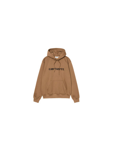 Carhartt WIP Hooded Carhartt Sweat WIP H Brown Black Мъже - Суитшърти и блузи с качулка Carhartt WIP - Кафяв - I030547_3YY_XX-L - Size: L