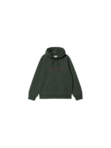 Carhartt WIP Hooded Carhartt Sweat Dark Scarab Palisander Мъже - Суитшърти и блузи с качулка Carhartt WIP - Зелен - I030547_3YZ_XX-L - Size: L