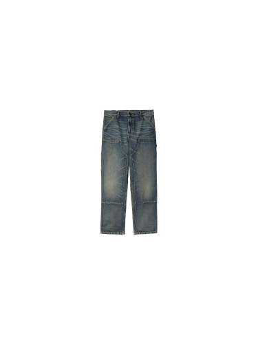 Carhartt WIP Double Knee Pant Blue Stone Washed Мъже - Панталони Carhartt WIP - Син - I032699_01_4Q-31-32 - Size: 31-32