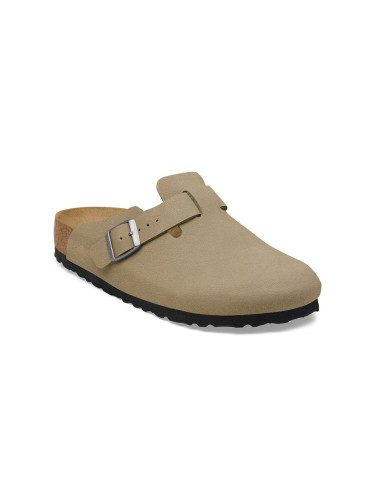 Birkenstock Boston TEX Birko-Flor Regular Fit Faded Khaki Unisex - Сандали Birkenstock - Кафяв - 1033133-7 - Size: 7