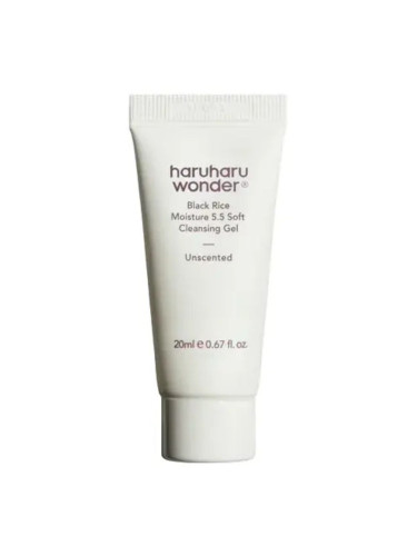 HARUHARU Black Rice Gentle Cleansing Gel pH 5.5 Почистващ гел унисекс 20ml