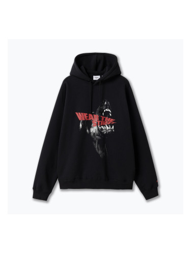 Мъжки суитшърт PROSTO Hoodie Bark black