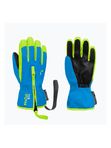 Детски скиорски ръкавици Reusch Ben brilliant blue/safety yell