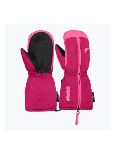 Детски скиорски ръкавици Reusch Tom Mitten fuchsia purple/knockout pink
