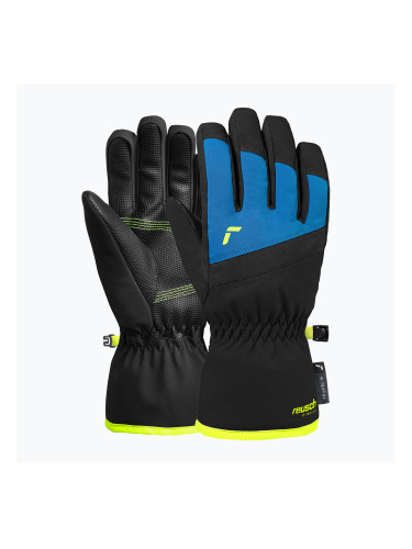 Детски скиорски ръкавици Reusch Wonder R-TEX® XT Junior blck/bril blu/safety yell