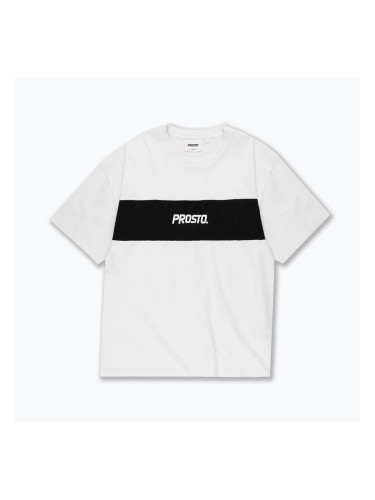 Мъжка тениска PROSTO Root white/black