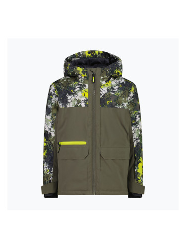 Детско скиорско яке CMP 36W0714P Fix Hood olive/acido