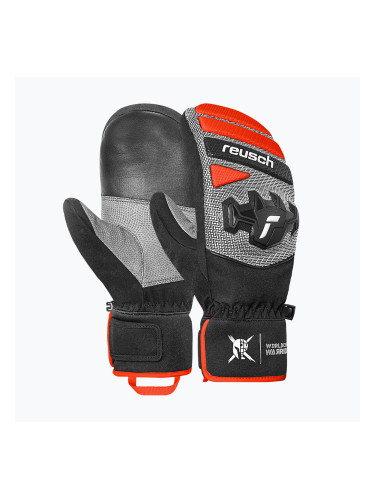Скиорски ръкавици Reusch Worldcup Warrior R-Tex XT Mitten black/silver/fluo red