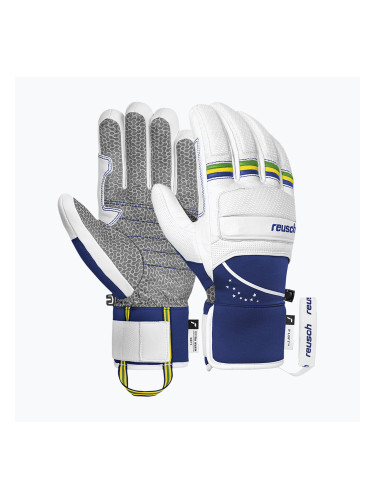 Скиорски ръкавици Reusch Lucas Braathen white/wurf the web