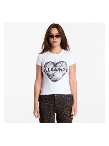 Тениска AllSaints Reflect Stevie Tee Optic White XS