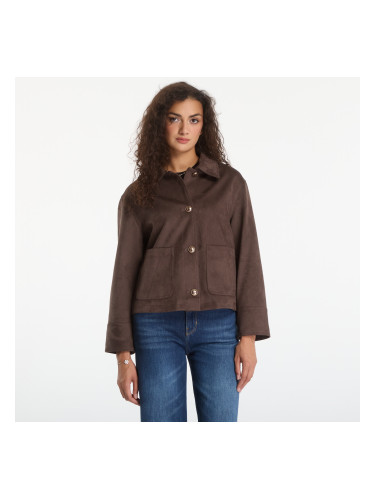 Палто GUESS Grace Suede Jacket Espresso Brown/ Multi XS