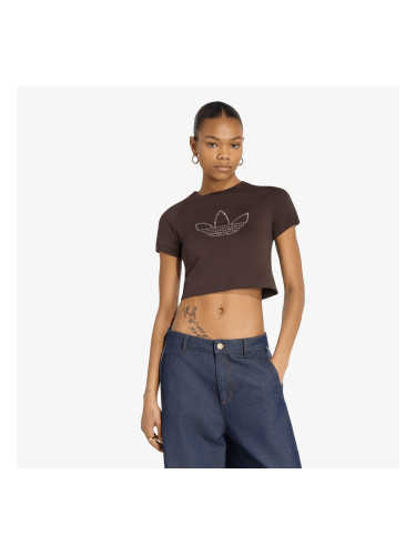 Тениска adidas Studded Cali Tee Aurora Coffee XS