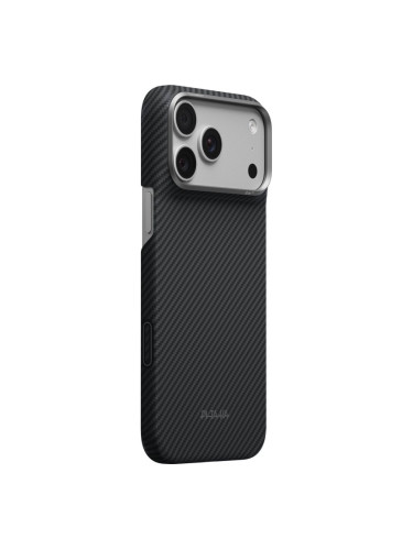 Гръб Pitaka Edge Case за iPhone 18 Pro Max / 17 Pro Max - Black/Grey Twill
