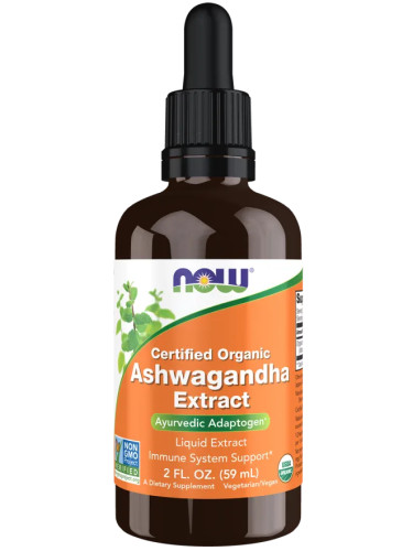 Now Foods - Ashwagandha Extract Organic - Liquid - 59 ml