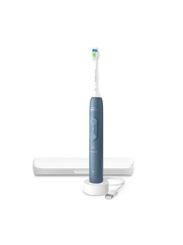 Електрическа четка за зъби Next-Generation Philips Sonicare Серия 4100, морско синя с кутия