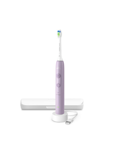 Електрическа четка за зъби Next-Generation Philips Sonicare Серия 4100, люляк с кутия