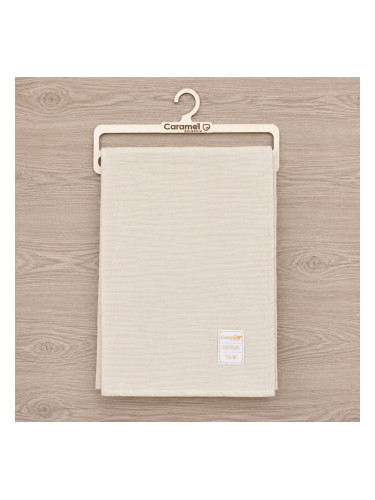 Бебешка муселинова пелена Caramel Premium Quality 90x75 см, екрю