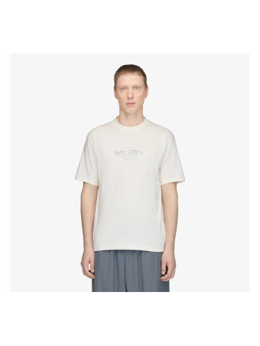 Тениска Y-3 Liquid Logo Short Sleeve Tee UNISEX Chalk White XL