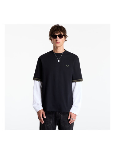 Тениска FRED PERRY Bold Tipped Tshirt Black S