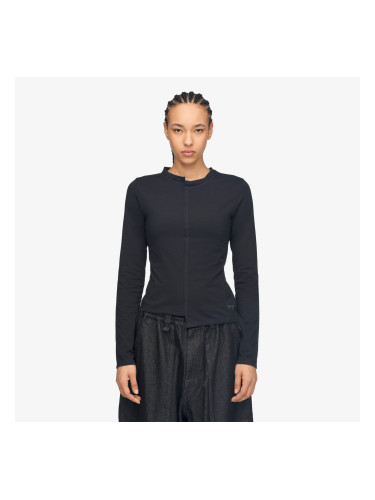 Тениска Y-3 Fitted Long Sleeve Tee Black XS