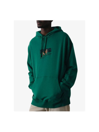 PUMA Downtown Graphic Hoodie Training Green