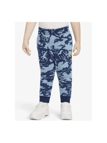 NIKE Club Camo Fleece Pants Blue