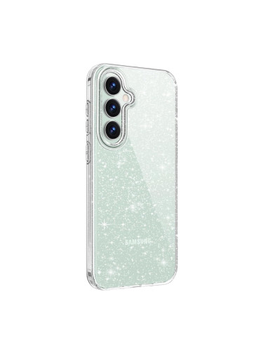 Силиконов кейс Shine 2 mm брокатен, За Samsung Galaxy S25 FE / S26 FE, Прозрачен