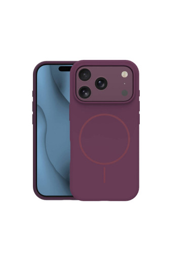 Кейс Silicone Thin Mag за iPhone 17 Pro Max/ 18 Pro Max, бордо