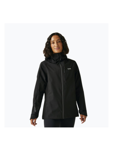 Дамско дъждобранно яке REGATTA Birchdale II black/seal grey