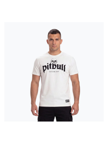 Мъжка тениска Pitbull Tres Perros Viejos off white